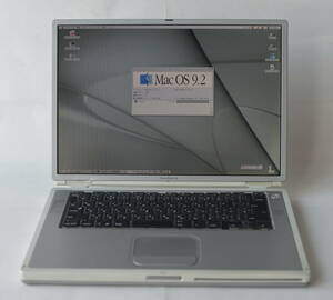 貴重！　PowerBook G4 チタニウム　最終型 最速1GHz A1025 スピーカー生 1GB(Max)/60GB/SD　バッテリー生　0S9.2.2単独インストール 美