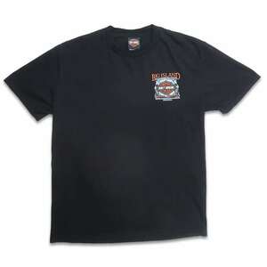 古着 ハーレーダビッドソン HARLEY-DAVIDSON プリントTシャツ 両面プリント ブラック 表記：L　gd402449n w40430