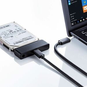 SATA-USB3.2 Gen2 USB3.1 Gen2変換ケーブル 内蔵HDDやSSDをUSB Type-C/AのPCに接続 USB-CVIDE7 サンワサプライ 送料無料 新品