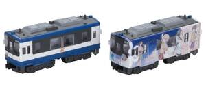 【中古】Bトレインショーティー のと鉄道「花咲くいろは」ラッピング車 (NT201) (気動車2両入り) プラモデル