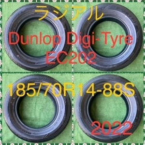 240605-06 DUNLOP Digi-Type EC202 ラジアルタイヤ４本