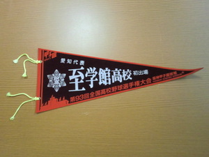 2011年 第93回 全国高校野球選手権大会 至学館高校 記念ペナント 未使用品