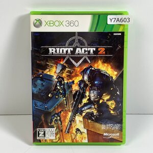 Y7A603 Xbox 360 エックスボックス ライオットアクト 2【CEROレーティング「Z」】 RAIOT ACT 愛知 3cmサイズ