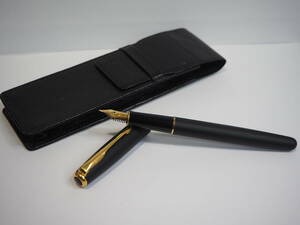 ◆現品のみ◆パーカー/PARKER ソネット/SONNTE 万年筆 マットブラック×ゴールド ケース付き (検索：文房具 筆記用具 ブランド）70837