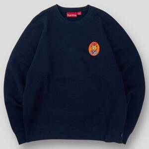 美品 Supreme / シュプリーム 18SS Ganesh Crewneck / ガネーシャ クルーネック M SSM4473 Navy ネイビー スウェット プルオーバー 刺繍