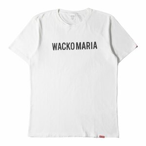 WACKO MARIA ワコマリア Tシャツ サイズ:XXL ブランドロゴ ヘビー クルーネック 半袖 Tシャツ HEAVY WEIGHT CREW NECK T-SHIRT ホワイト