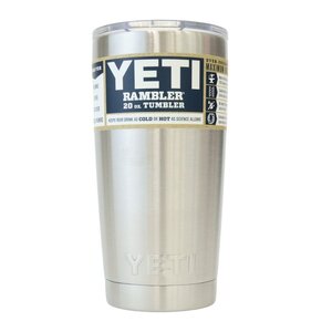 121435k4 展示未使用品 YETI イエティ RAMBLER 20オンス タンブラー ステンレス アウトドア キャンプ用品 水筒 Iア3