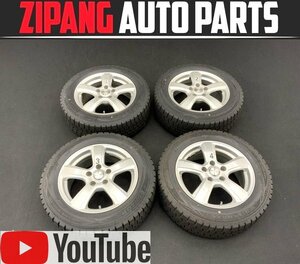 K23B ダンロップ ウインターマックス WM01 205/60R16 スタッドレス タイヤ ◆2019年 残溝8mm 社外ホイール付 ★4本set 【動画あり】