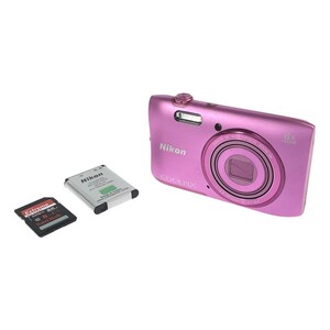 【動作美品】Nikon COOLPIX S3600 アザレアピンク 2005万画素 光学8倍ズーム 液晶2.7型 コンパクトデジタルカメラ 人気機種 現状 C4391