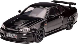 1/64 モーターヘリックス 日産 スカイライン BNR34 GT-R R34 Z-TUNE ブラックパール　M63414