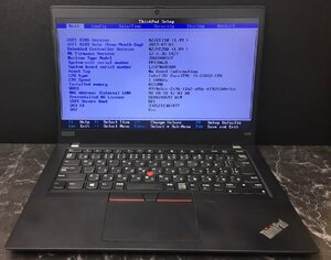 1円～ ■ジャンク LENOVO ThinkPad X390 / 第8世代 / Core i5 8265U 1.60GHz / メモリ 8GB / NVMe SSD 256GB / 13.3型 / OS無し / BIOS可