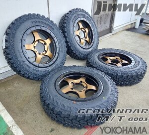 JB64 JB23 ジムニー専用 YOKOHAMA ジオランダー MT G003 175/80R16 185/85R16 195R16 6.50R16 7.00R16 16インチ タイヤホイールセット