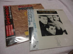 DEPECHE MODE LD2枚セット SOME GREAT VIDEOS/THE WORLD WE LIVE IN AND LIVE IN HAMBURG 【国内盤LD】