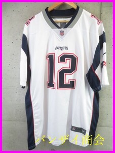 8111s1◆ナイキ製◆XXXLサイズ◆NFL PATRIOTS ペイトリオッツ【Tom BRADY トム ブレイディ】アメリカンフットボール ユニフォーム/アメフト