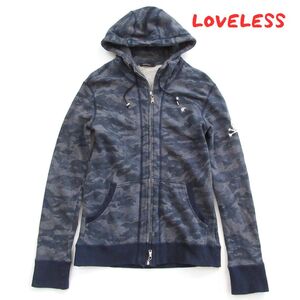 【LOVELESS】ラブレス　迷彩　コットン　フルジップ　パーカー　0148