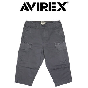 AVIREX (アヴィレックス) 783-2914002 (6126130) BASIC FATIGUE CROPPED PANTS ベーシック ファティーグ クロップド パンツ 020GRAY M