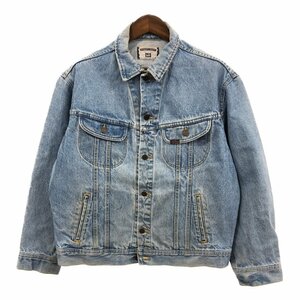 90年代 Lee リー AUTHENTIC JACKET デニム トラッカージャケット アメカジ ブルー (メンズ L相当) Q2020