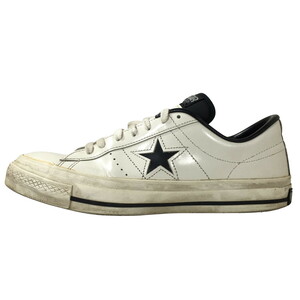 CONVERSE ONE STAR J コンバース ワンスター レザー ホワイト ブラック 白 黒 日本製 26.5cm US 8