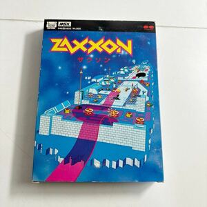 ザクソン ZAXXON MSX ROMカートリッジ ゲームソフト 反射神経型 箱有 取扱説明書付 PONYCA SEGA ジョイスティック可 パソコン　PC