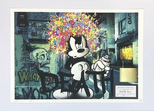 DEATH NYC アートポスター 世界限定100枚 ミッキーマウス ポップアート ストリート グラフィティー ディズニー 限定 ポスター 現代アート