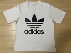 adidas トレフォイル　ビッグロゴ　Tシャツ　銀タグ　ヴィンテージ