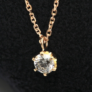 ダイヤモンド ネックレス K18 一粒 0.2ｃｔ 鑑定書付 0.209ct Hカラー VVS1クラス 3EXカット H&C CGL TOR0811-nkp KDP*K