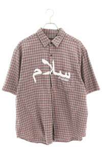 シュプリーム アンダーカバー 半袖シャツ 23SS UNDERCOVER S/S Flannel Shirt サイズ:M フランネル半袖シャツ 中古 BS99