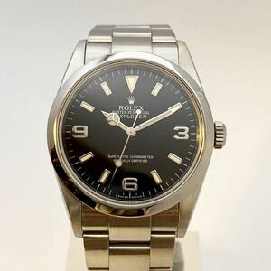 美品 ROLEX ロレックス 114270 エクスプローラー　SS ブラック文字盤 自動巻 腕時計 メンズ M番 正規真贋品