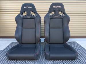 【1円】乗り降りラクラク！RECARO SR-7F ASM IS-11 美品2脚セット！車検OK正規品！検レカロ/限定/黒/LX-F/LX-VF/SR7F/ハイエース/ジムニー