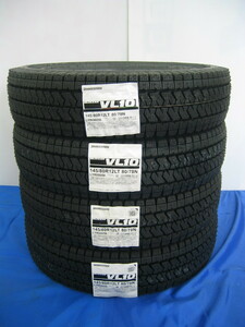 ブリヂストン スタッドレス タイヤ VL10 145/80R12 145/80-12 80/78N LT 6PR相当 新品 4本 セット 軽トラ 軽バン用 個人宅配送可