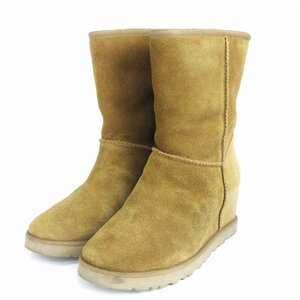 アグ オーストラリア UGG australia クラシックフェム ショートムートンブーツ スエード 1104611 ベージュ 24cm ■SM1 レディース