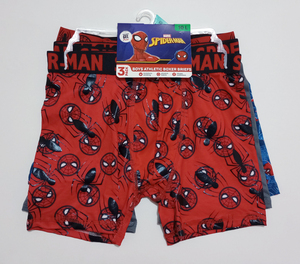 USA購入★★ スパイダーマン ブリーフ ボクサーパンツ サイズ10 140 3枚 未使用品 ★★ Spiderman Boys Boxer Briefs