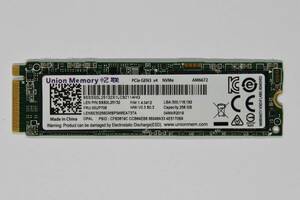 動作保証★SSD M.2 2280 NVMe PCIe GEN3x4 256GB Union Memory D00ZD★014