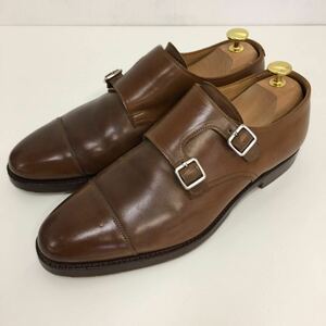 クロケットジョーンズ ウィスキーコードバン LOWNES 7.5E *シューツリー付 ダブルモンク ストレートチップ CROCKETT&JONES /Q101 LふNP7-12