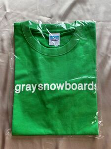 gray snowboard グレイ　スノーボード　Tシャツ　グリーンXS 緑Tシャツ