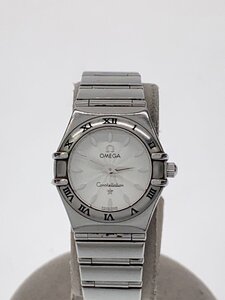 OMEGA◆コンステレーション_’95_QZ_SS_23mm/クォーツ腕時計/アナログ/ステンレス/WHT/SLV