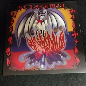 D01 中古LP 中古レコード BLASFEMIA guerra total F.O.A.D.017 イタリア盤 100枚限定赤青黄ビニール コロンビア ブラックメタル スラッシュ