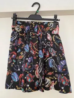 ルシェルブルー　スカーフ柄　スカート　ビンテージ