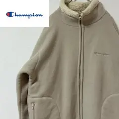 【美品】champion チャンピオン★メンズ ボアジャケット ベージュ