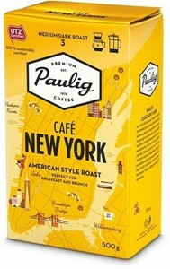 パウリグコーヒー（Paulig Coffee）粉　カフェ　ニューヨーク　コーヒー　500ｇ入り×4袋セット　 (２kg)　フィンランドのコーヒーです