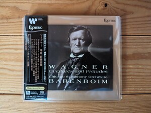 esoteric/sacd/WAGNER Overtures and Preludes/ BARENBOIM/シカゴ交響楽団/ワーグナー：序曲・前奏曲集/バレンボイム/HYBRID/エソテリック