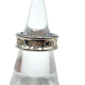 (1円スタート！) TIFFANY&Co. 1837 リング ティファニー　指輪 ナローリング 指輪 リング シルバー アクセサリー ミディアム