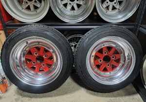 当時物 SSR スピードスター マーク3 MK3 14インチ 8J PCD 114.3 4H ホイール 2本 ハコスカ ケンメリ GZ10 GX61 GX71 ga61 10ソアラ マーク2