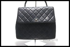 希少美中古■CHANEL 5番台 マトラッセ SV金具 レザー ハンドバッグ シャネル■1212kh328-2D