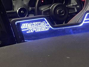 valkyrie style マツダロードスター　ND専用　ウィンドディフレクター　MAZDASPEED文字　LED白....,,,