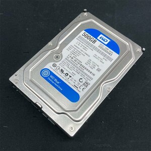 状態正常 3.5インチ 500GB 1個 SATA接続 ★ Western Digital BLUE WD5000AAKX 電源投入回数 2041回 使用時間 23585時間 #6-098