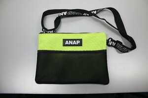 ANAP アナップ ショルダーバッグ　蛍光グリーン