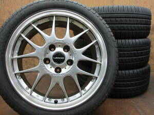 ★17インチ Stich LEGZAS M700 + PIRELLI P7 215/45R17 4本セット[ノア ヴォクシー リーフ セレナ MAZDA3 アクセラ アテンザ プレマシー]