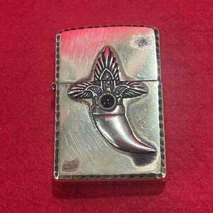 ZIPPO ジッポ ライター ネイティブ アメリカンスピリッツ インディアン ナイフ オニキス ゴールド 真鍮メッキ 2013 USA 喫煙具 (06216T