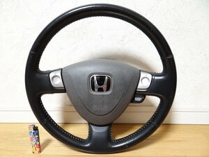 中古 ホンダ 純正 モビリオ スパイク GK1 ステアリング レザーハンドル